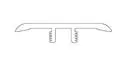 1-3/4 x 94-Inch Modeled OakT-Molding