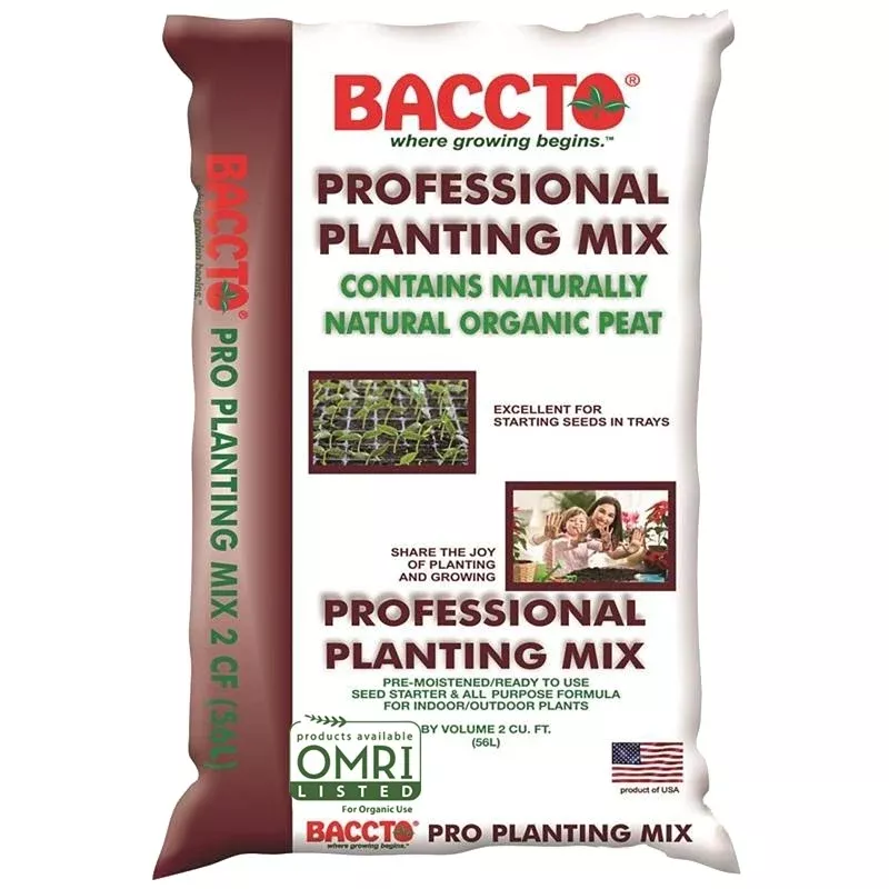 Baccto 1732 Planting Mix, 2 cu-ft Coverage Area, Solid, Dark Brown/Light Brown, Bag