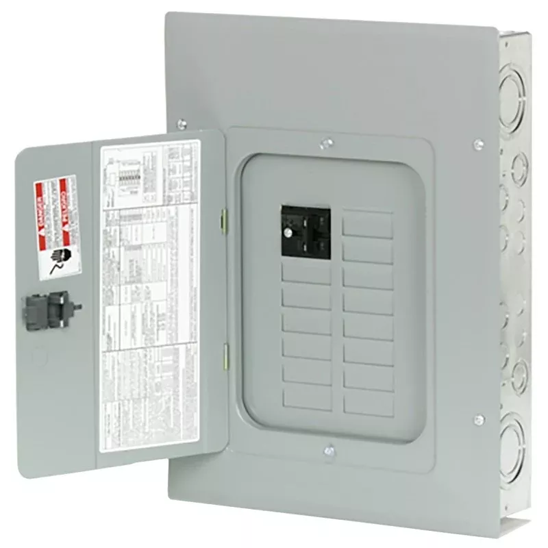Eaton BRP12B100 Load Center, 24-Pole, 100 A, 12-Space, 24-Circuit, Main Breaker, Plug-On Neutral, Type BR