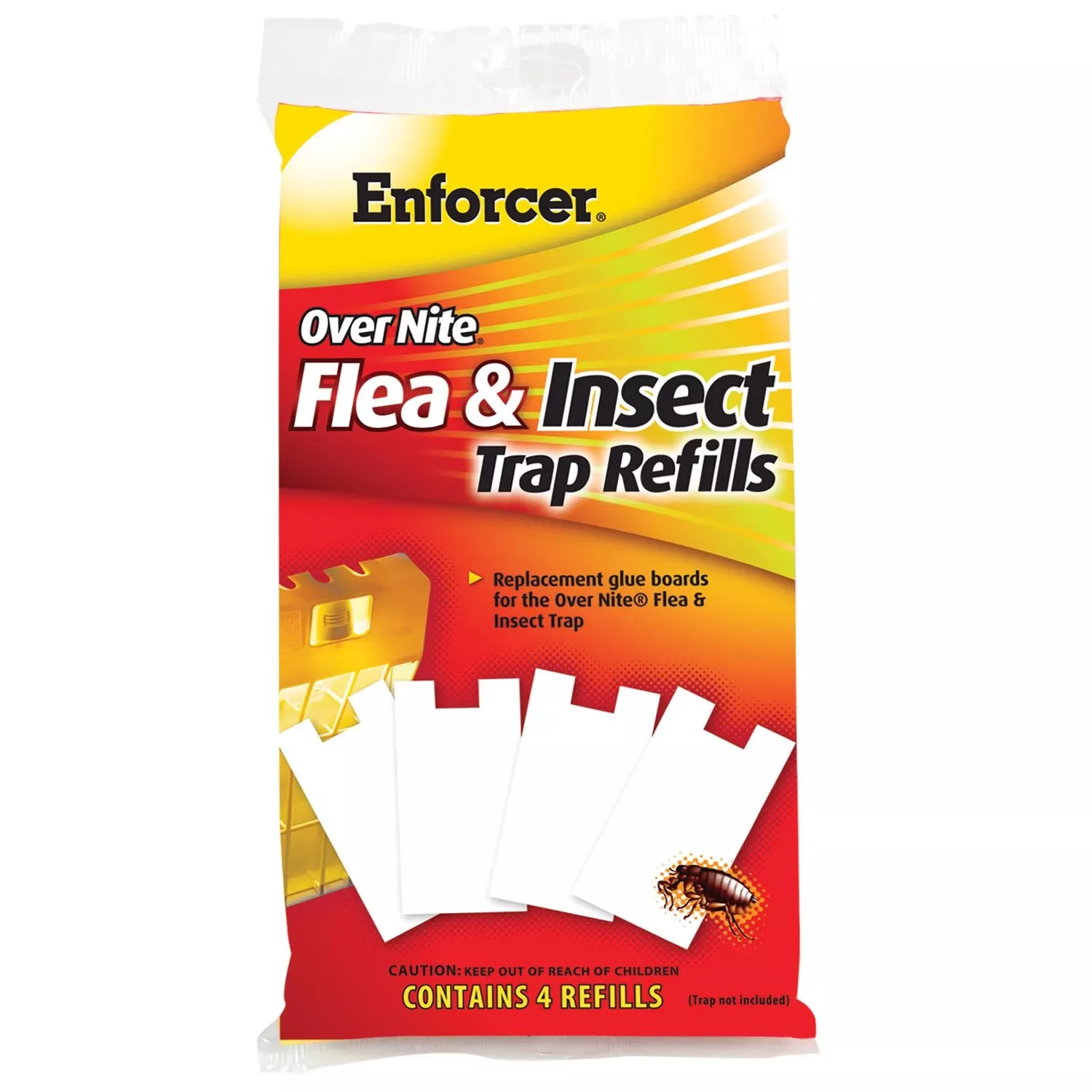 Enforcer Over Nite Insect & Flea Glue Trap Refill (4-Pack)