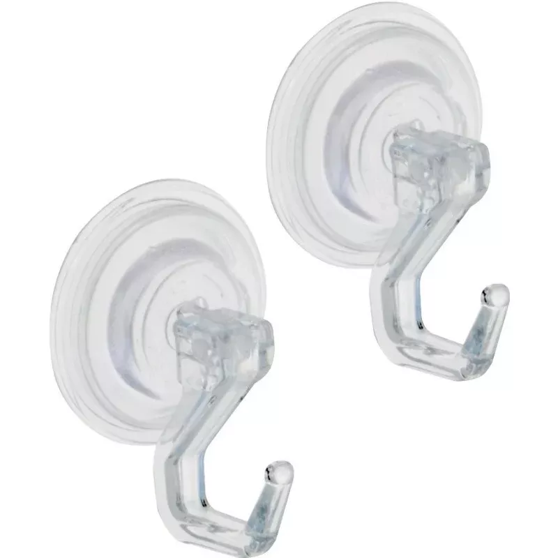 iDESIGN 16600 Suction Hook, Plastic Hook, Clear Base