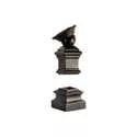 Satin Black Iron Flat Baluster Shoe