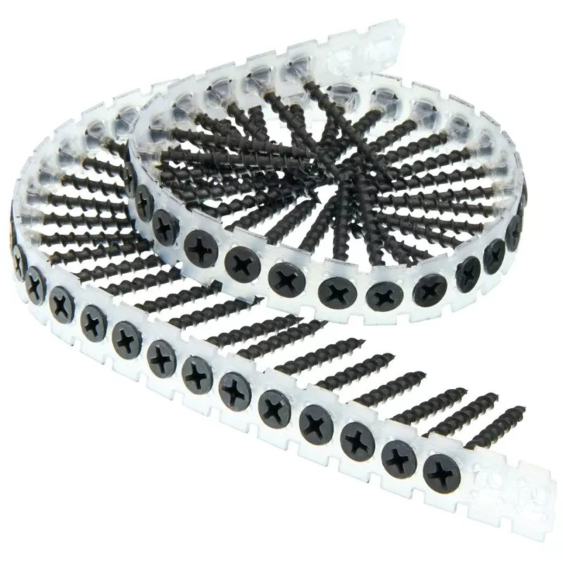 SENCO 06A162PB Collated Drywall Screw, #2 Drive, Sharp Point, Bugle Head, 1-5/8 in L