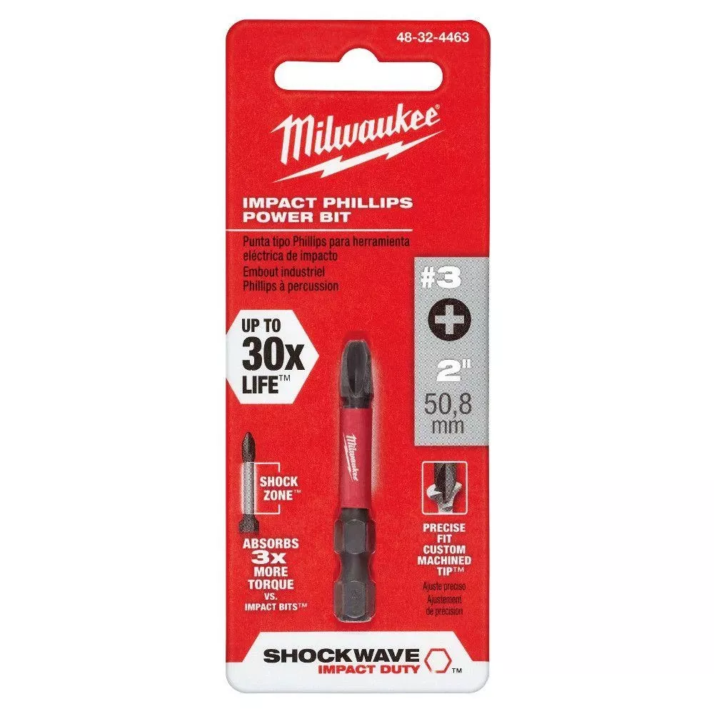 Shockwave #3 Phillips Power Bit, 2 In.